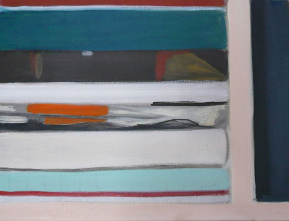 “Bibliotèque du désert” | Oil on canvas | ©Anna Muzi 