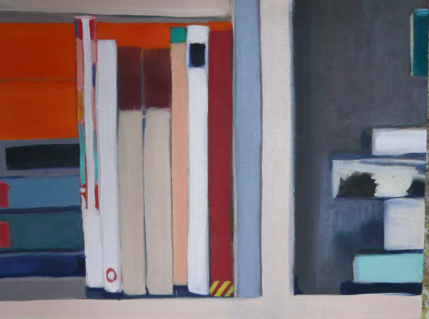 “Bibliotèque du désert” | Oil on canvas | ©Anna Muzi 