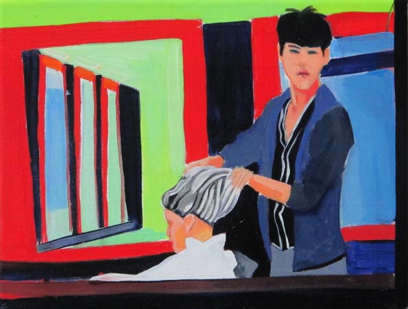China Mood | Oil on canvas | ©Anna Muzi 